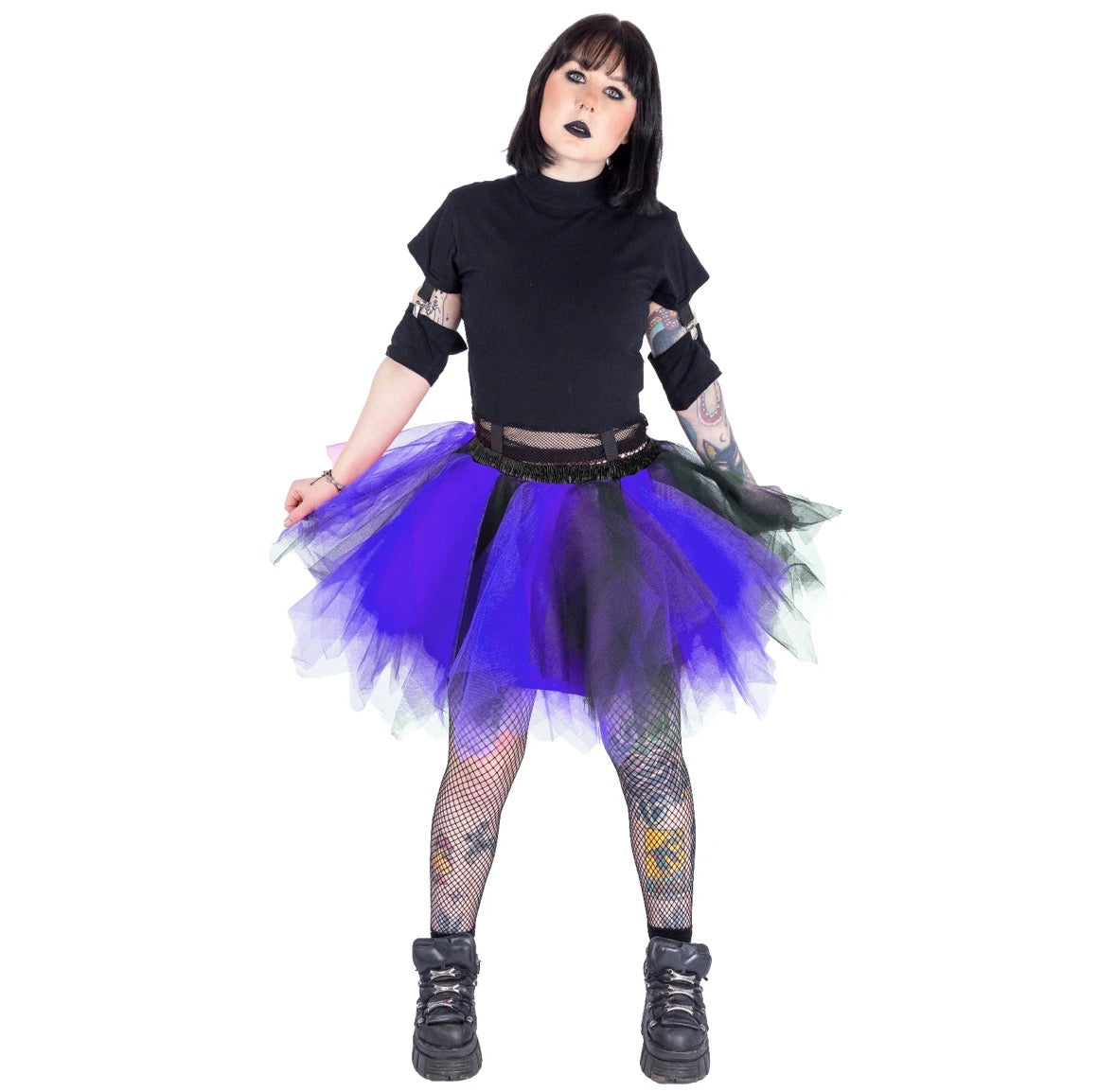 Caelia Tutu Skirt Black & Purple