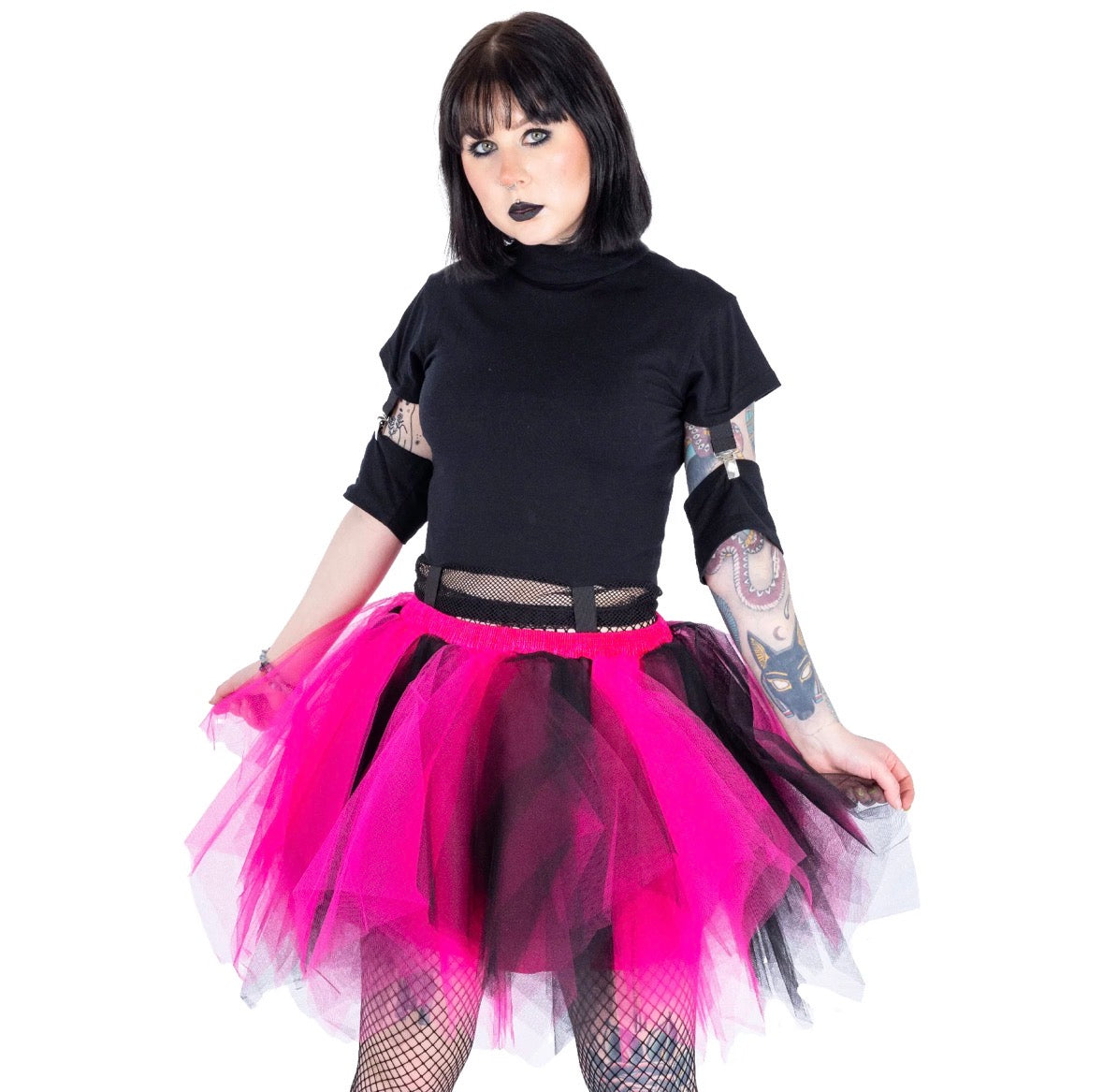 Caelia Tutu Skirt Black & Hot Pink