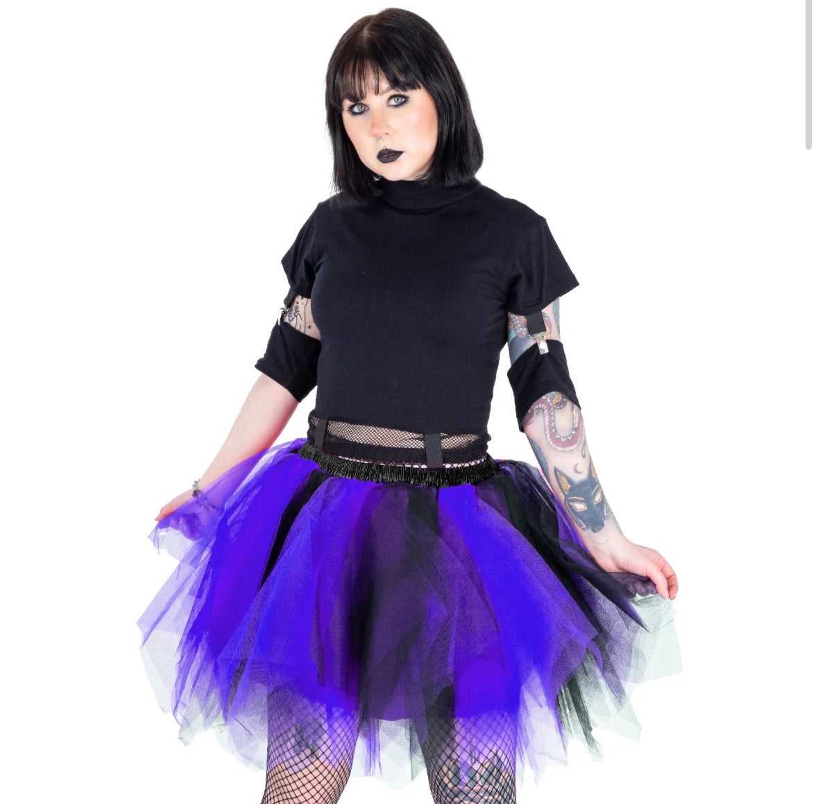 Caelia Tutu Skirt Black & Purple