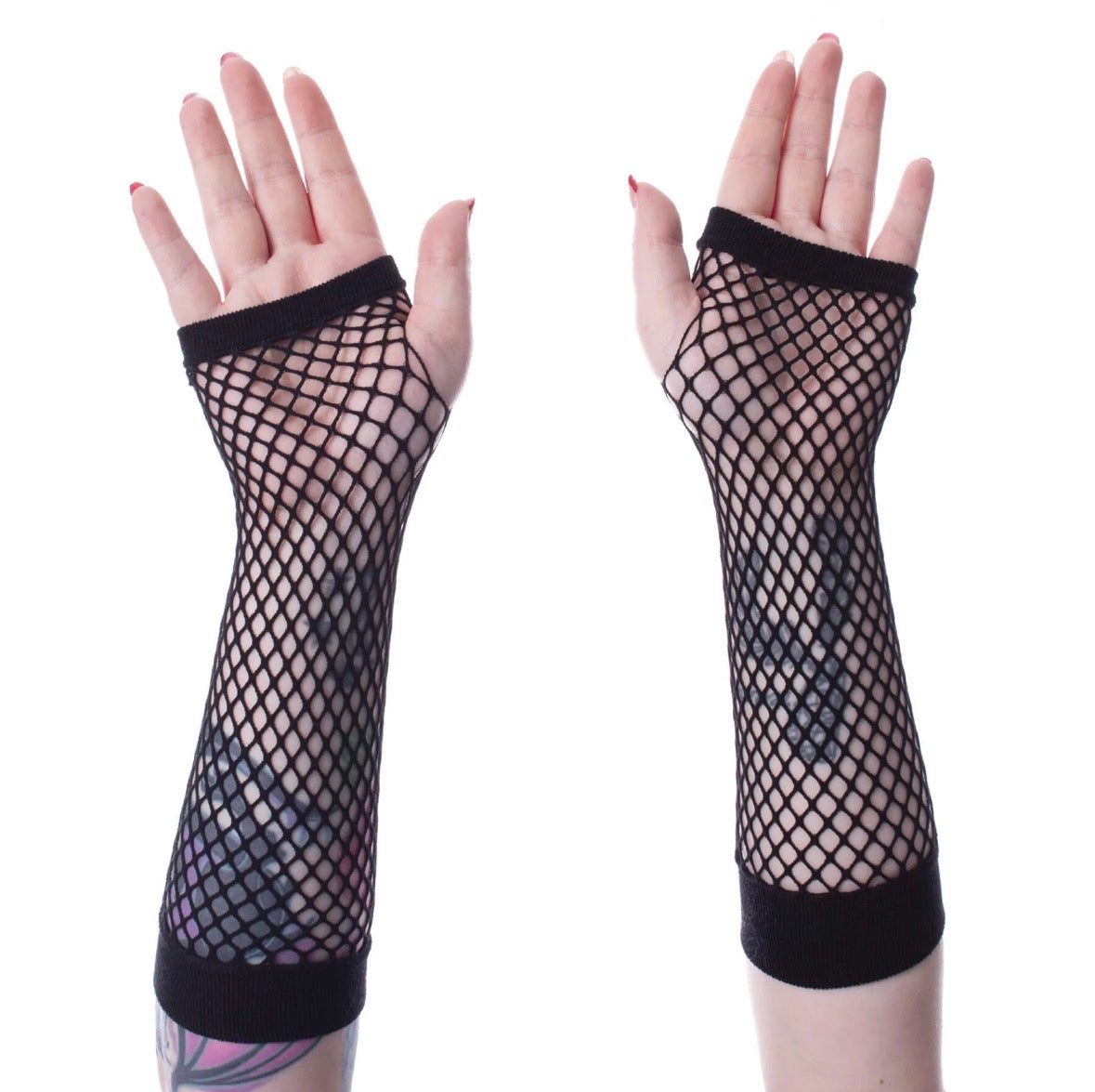 Andar Fishnet Gloves Black