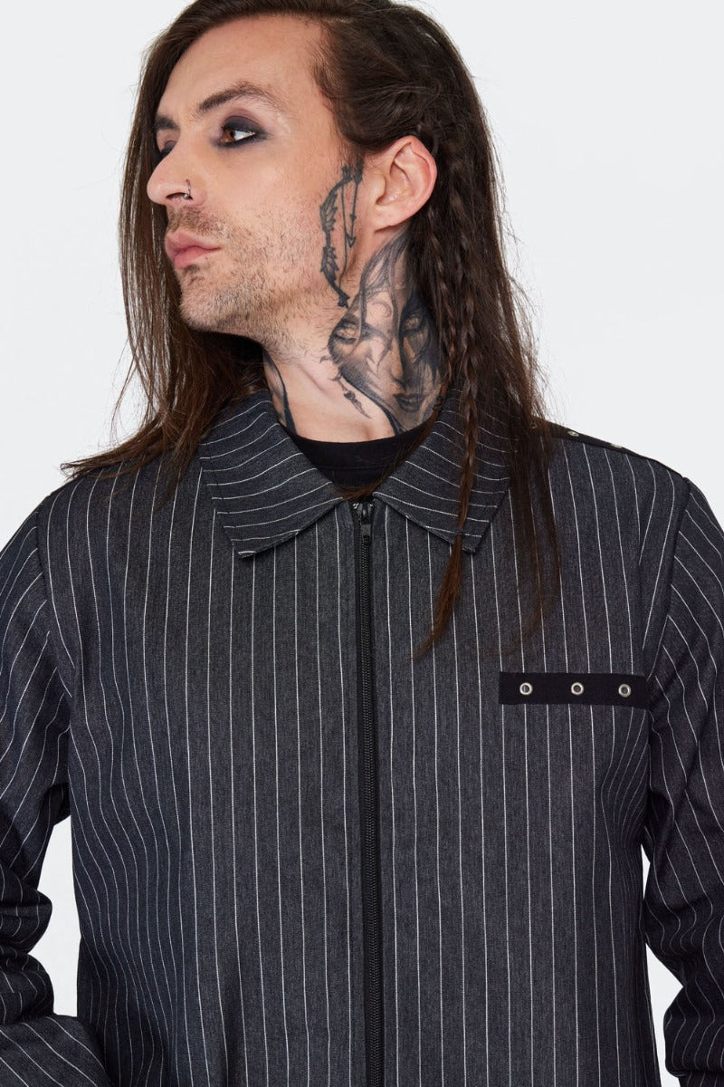 Pin Stripe Short Jacket