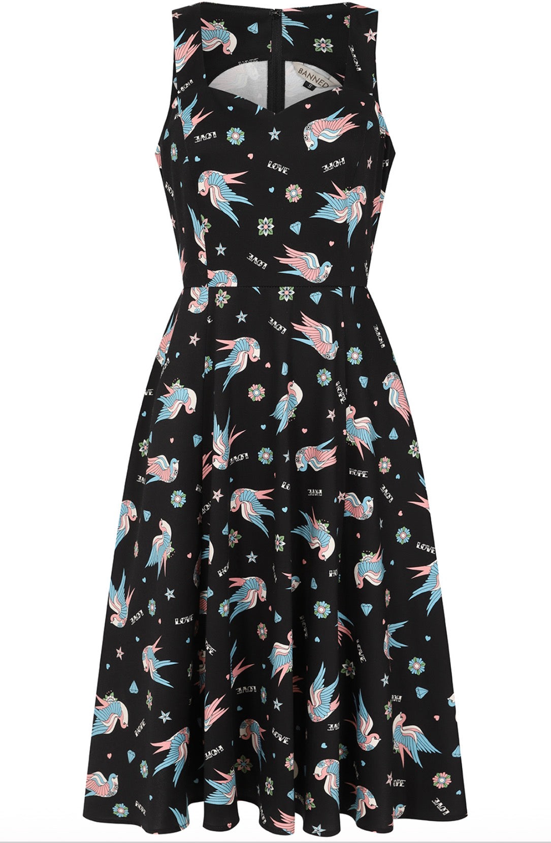 Marilou Swallows swing dress cotton