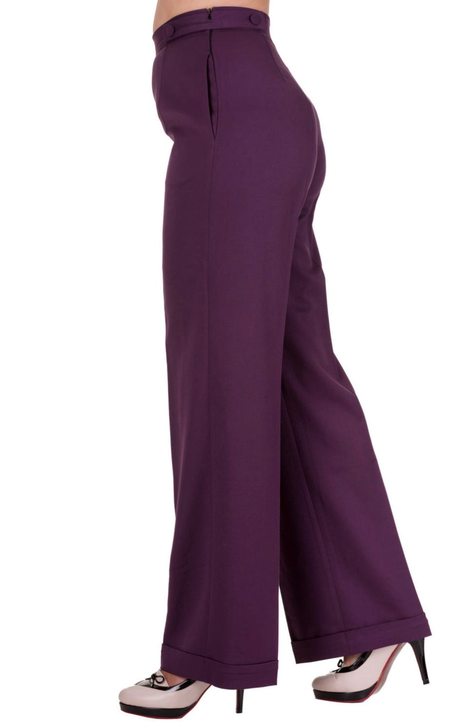 Party In Purple Retro Trousers