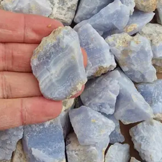 Natural (raw) Blue lace agate