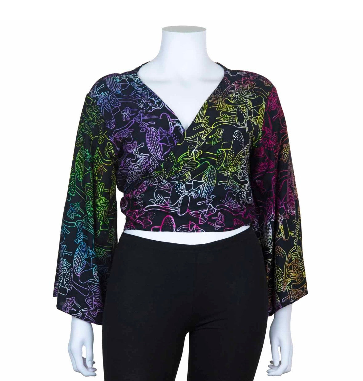 Magical Mushrooms Tie Top