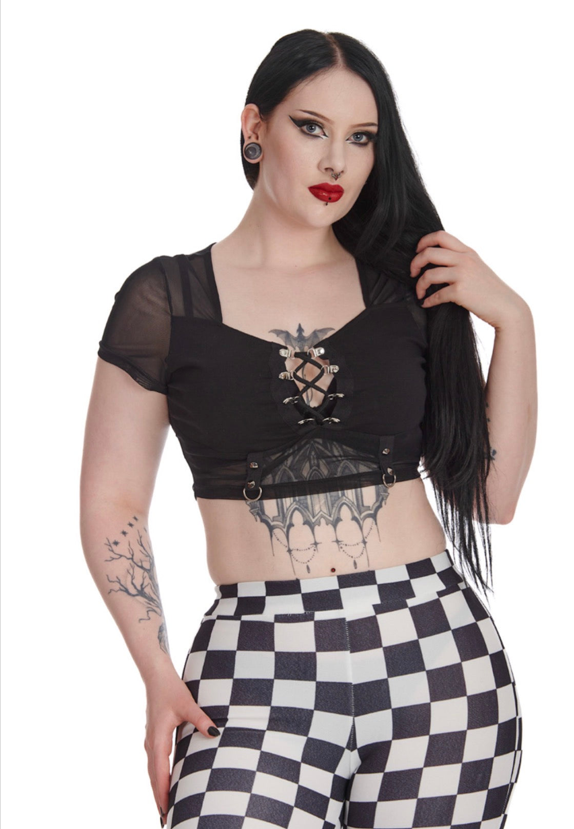 Shadow Veil Mesh Top