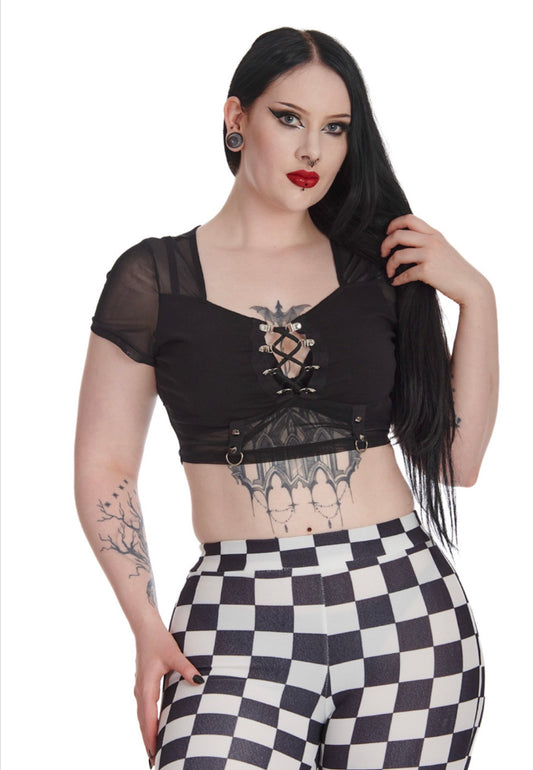 Shadow Veil Mesh Top