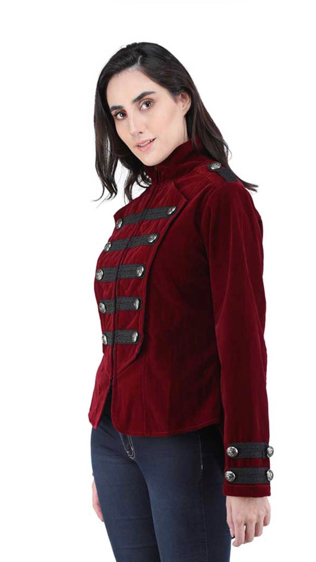 Maroon Velvet Jacket