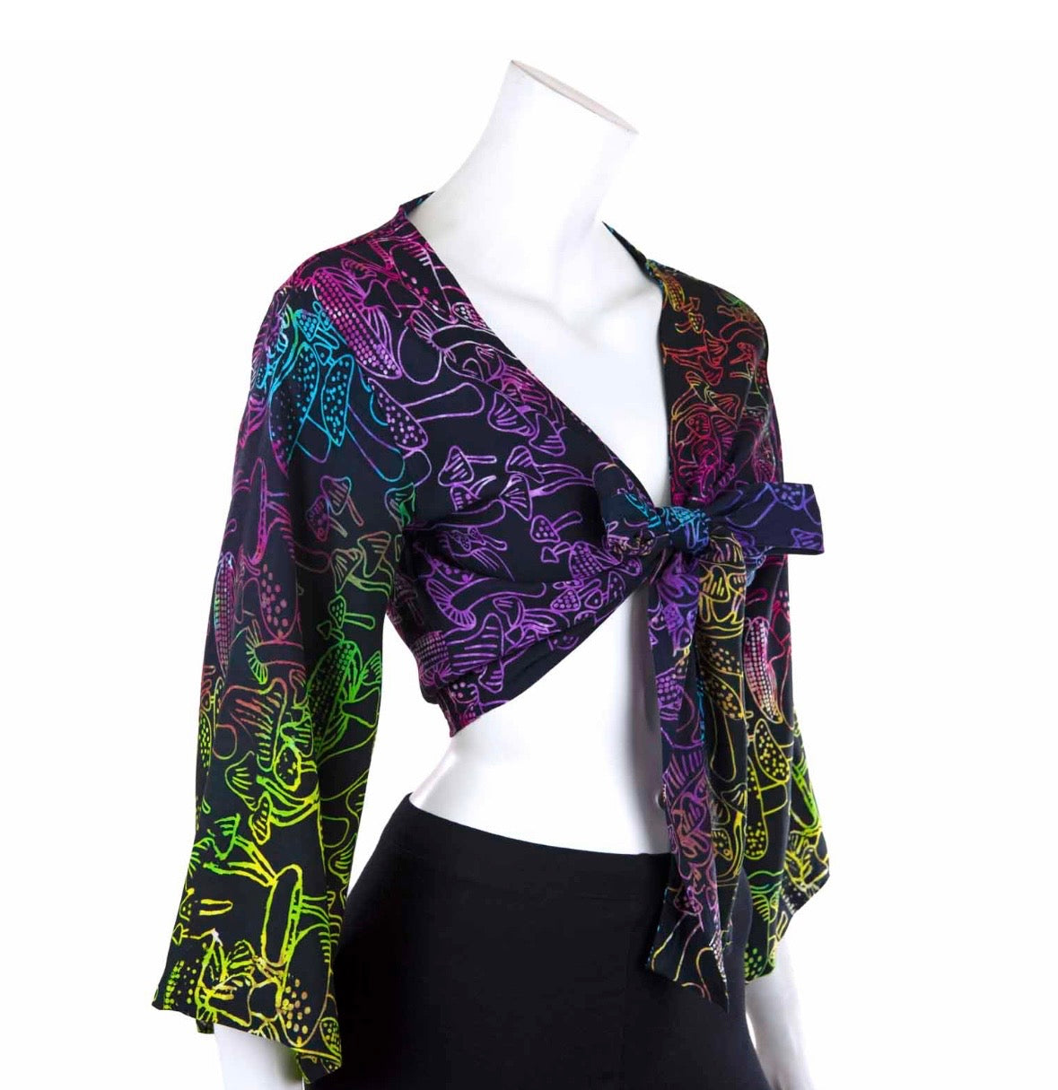 Magical Mushrooms Tie Top