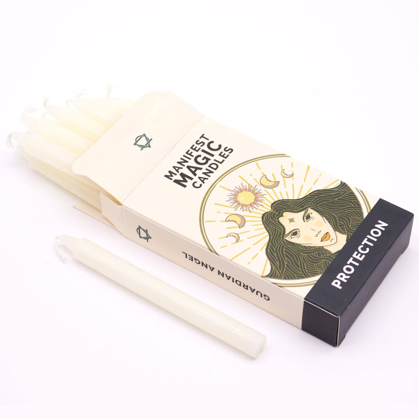 White Manifest Magic Candles- Protection (12 pack)