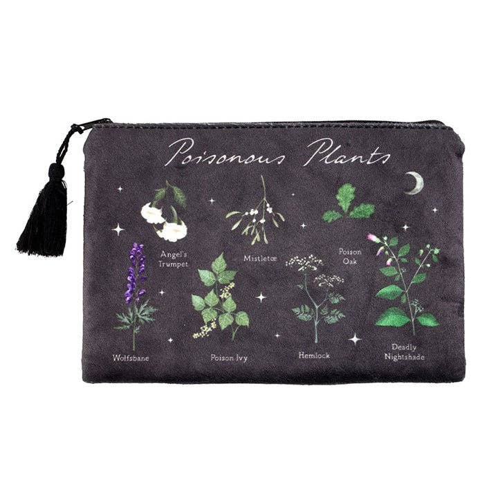 Poisonous Plants Gothic Botanical Makeup Bag