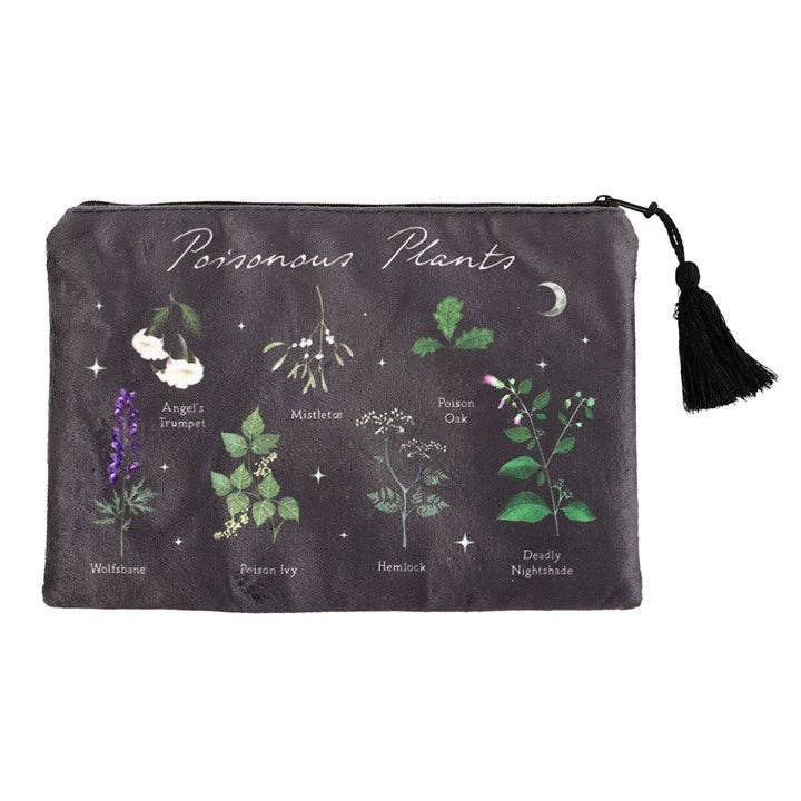 Poisonous Plants Gothic Botanical Makeup Bag