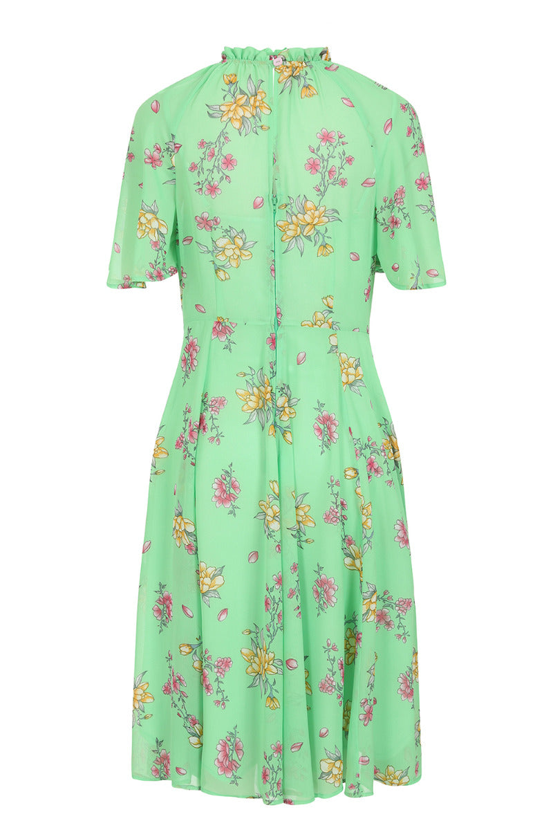 Adelina 70s Floral Dress