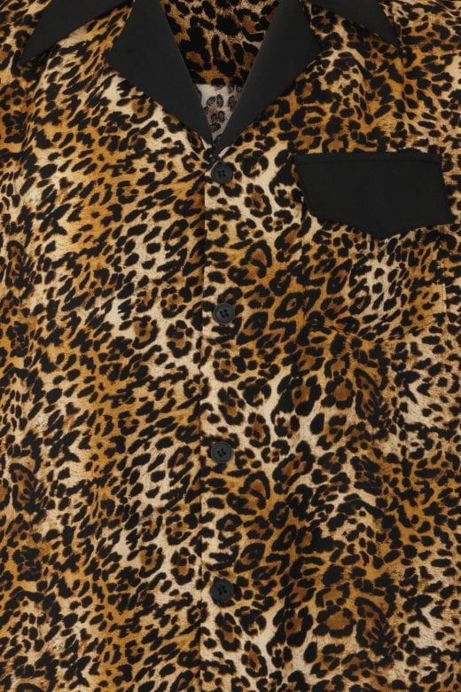 Keith 1950’s Leopard Print Bowling Shirt