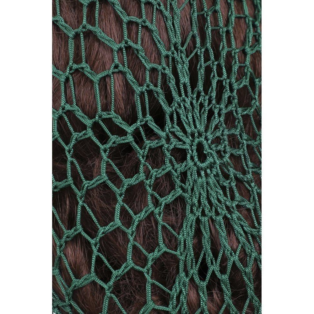 1940s Style Crocheted Snood Green