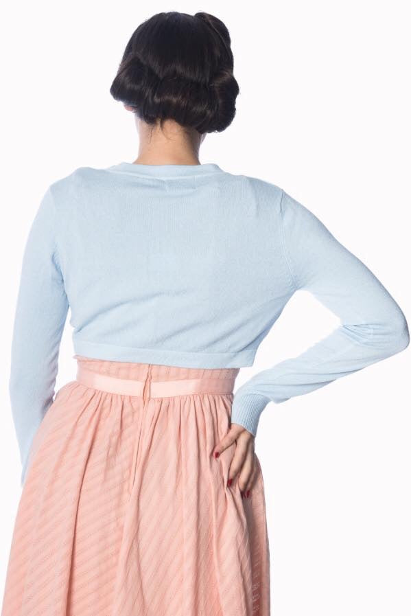 Flickers Long Sleeve Bolero Baby Blue