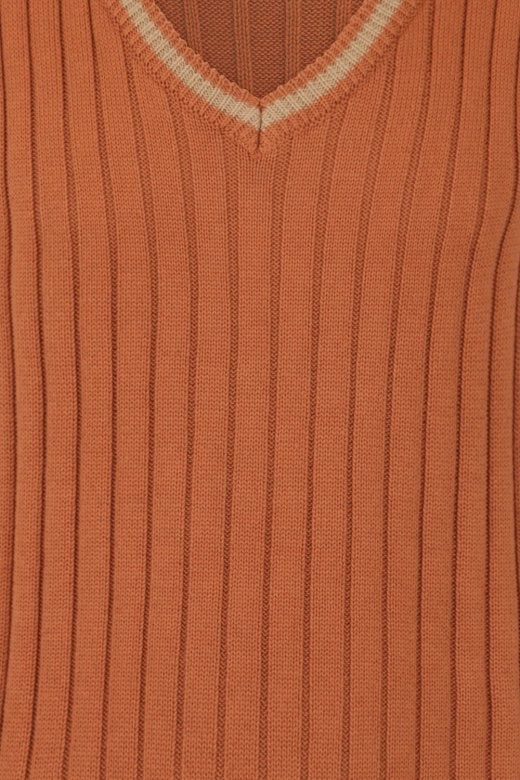 Euston Knitted 40’s 100% cotton Vest Camel